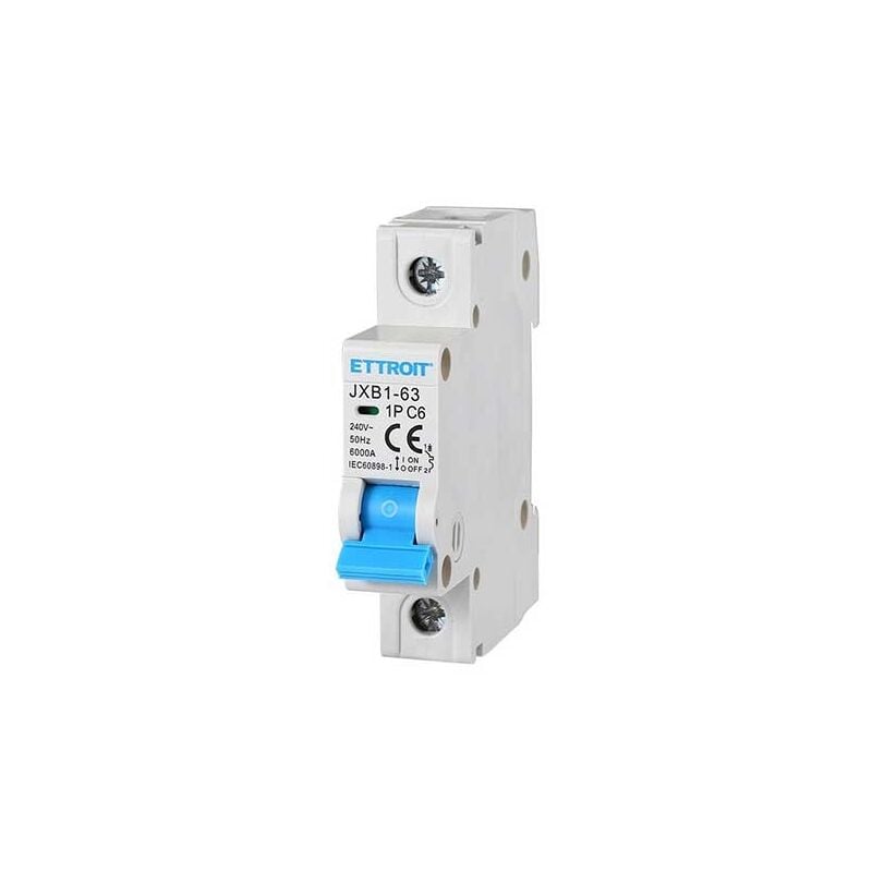 immagine 0 del prodotto ettroit interruttore magnetotermico 1p 6a 220v 6ka 1 modulo din jx110660