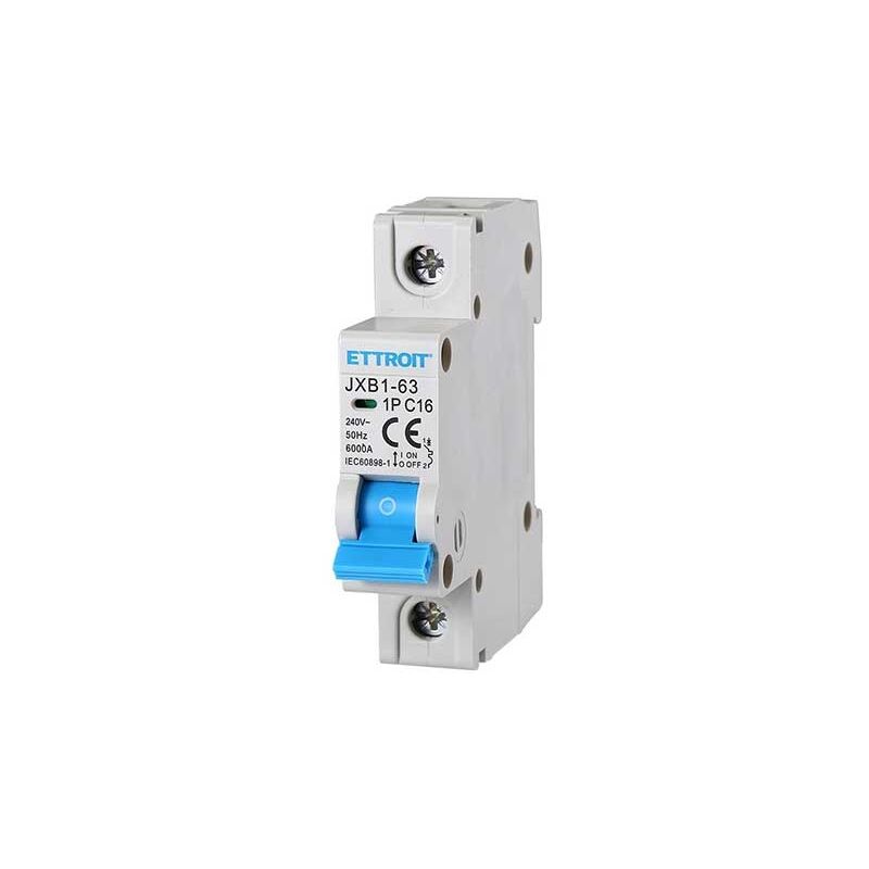 foto del prodotto ettroit interruttore magnetotermico automatico 1p 16a 220v 1 moduli din jx111660