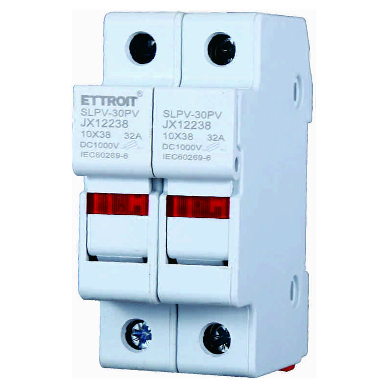 foto del prodotto ettroit jx12238 supporto per fusibili cilindrici base rt18-32 2p din 10 x 38mm ac/dc