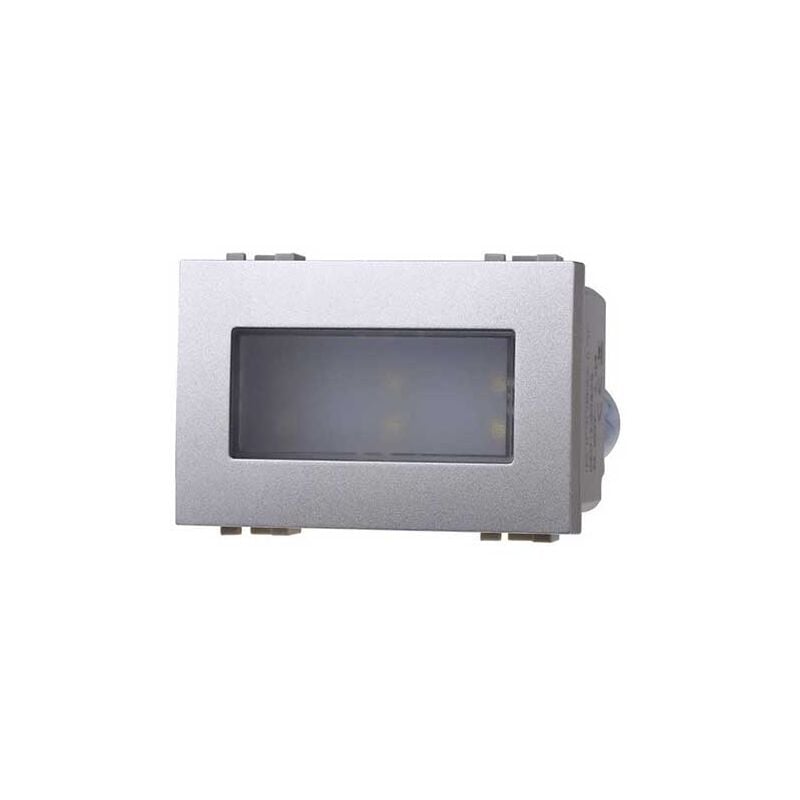 foto del prodotto ettroit lampada led segnapasso 2.4w 220v luce bianco freddo 6000k da incasso compatibile bticino livinglight colore tech