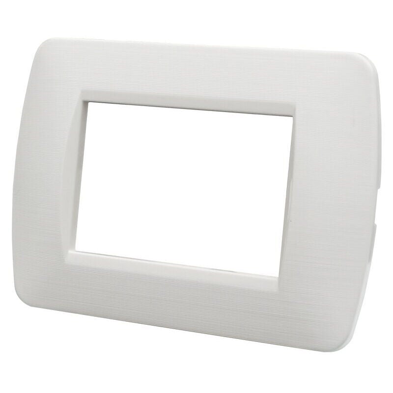 foto del prodotto ettroit ln85301 placca in plastica 3p space colore bianco satinato compatibile bticino living light