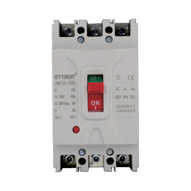 foto del prodotto ettroit mccb interruttori scatolati magnetotermici 3p 22ka 63a ac 400v ip20 iec60947 2