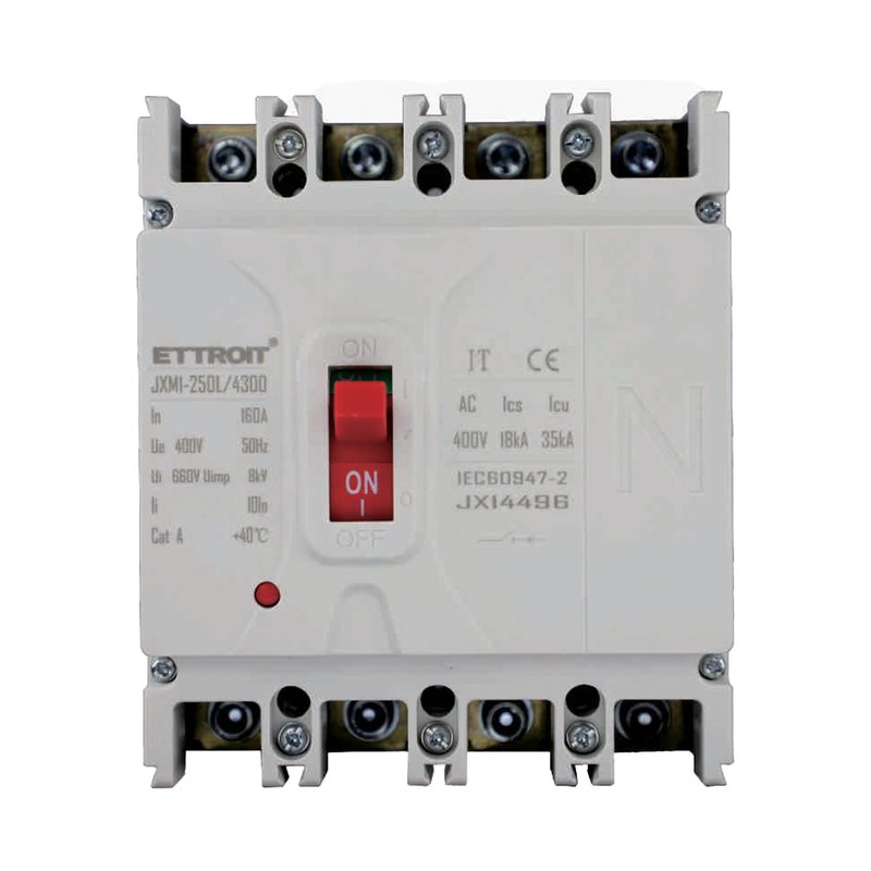 foto del prodotto ettroit mccb interruttori scatolati magnetotermici 4p 22ka 160a ac 400v ip20 iec60947 2