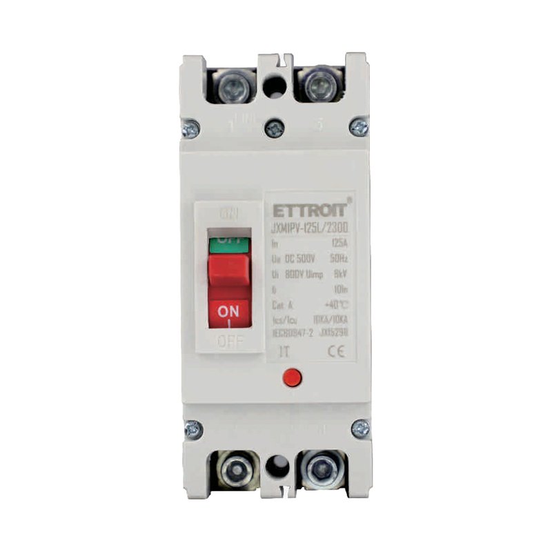 foto del prodotto ettroit mccb interruttori scatolati magnetotermici dc fotovoltaico 2p 10ka 125a dc 500v ip20 iec60947 2