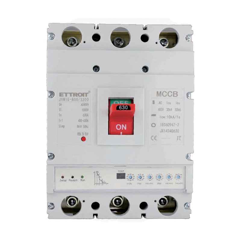 foto del prodotto ettroit mccb interruttori scatolati magnetotermici regolabile 3p 50ka regolabile 400a 630a ac 400v ip20 iec60947 2