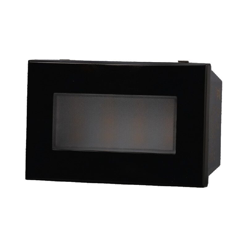 foto del prodotto ettroit - modulo 3p lampada led segnapasso nero on/off 220v compatibile bticino axolute colore luce bianco caldo