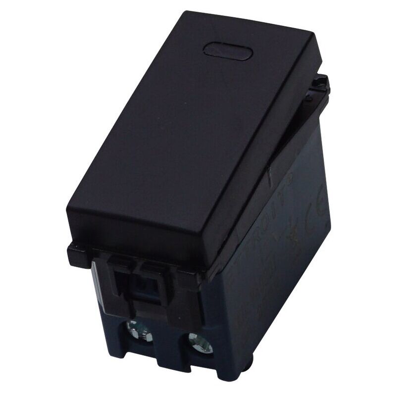 foto del prodotto ettroit modulo deviatore, serie venus, nero, 16a, compatibile con serie vimar ark va0801