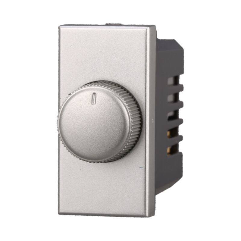 foto del prodotto ettroit modulo dimmer 100 1000w on off, serie moon, grigio, compatibile con serie bticino axolute ag1301