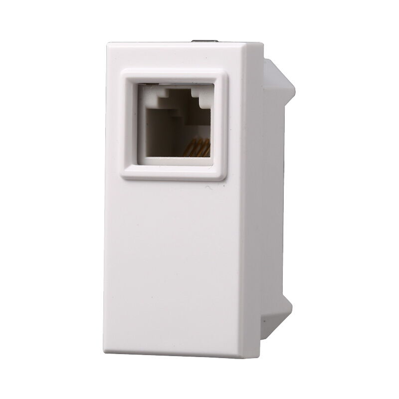 foto del prodotto ettroit modulo presa telefonica rj11, serie moon, bianco, compatibile con serie bticino axolute ab2354