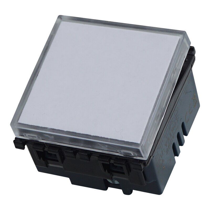 immagine 0 del prodotto ettroit modulo pulsante con portanome, serie venus, nero, compatibile con serie vimar ark va1901