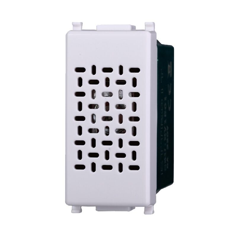 foto del prodotto ettroit modulo ronzatore, serie starlight, bianco, 6a, compatibile con serie vimar plana ev1501