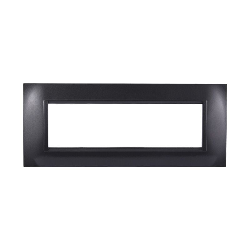 foto del prodotto ettroit placca in tecnopolimero quadrata colore grafite compatibile con serie bticino living 3 4 7 moduli ln89 numero moduli 7 moduli