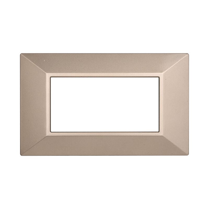 foto del prodotto ettroit placca piramide colore bronzo compatibile con serie bticino axolute 3 4 6 moduli an90 numero moduli 4 moduli