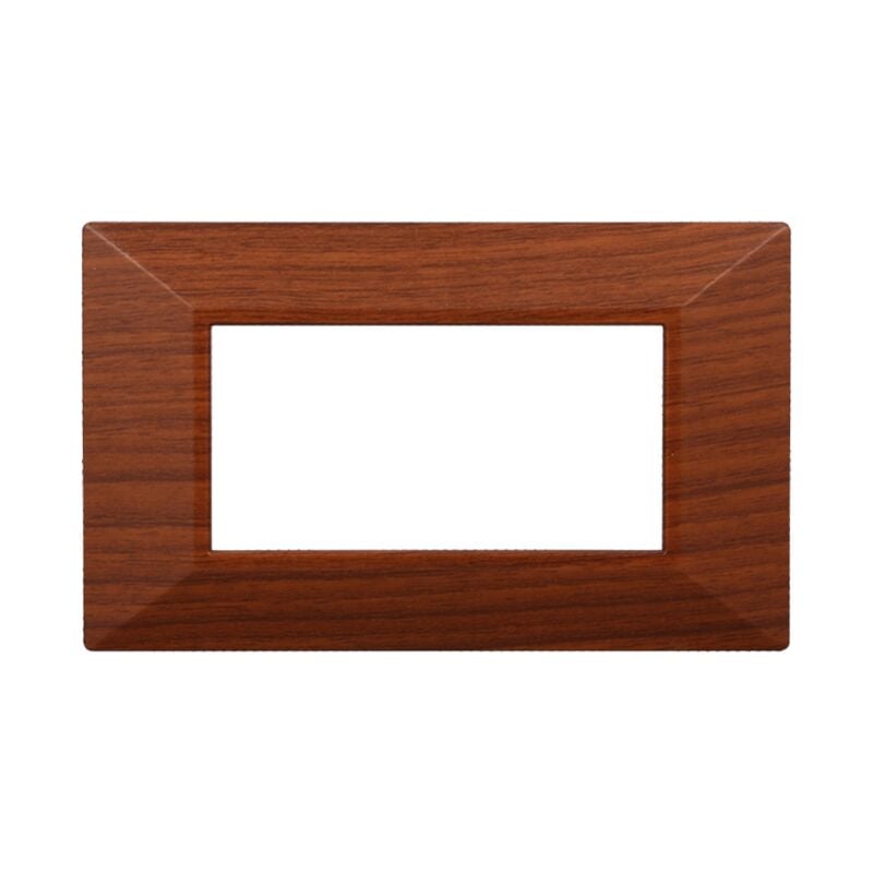 foto del prodotto ettroit placca piramide colore radica compatibile con serie bticino axolute 3 4 6 moduli an90 numero moduli 4 moduli