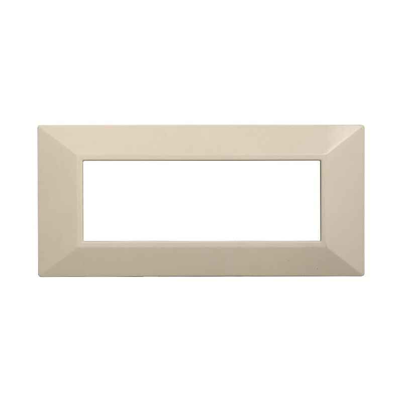 foto del prodotto ettroit placca piramide colore sabbia compatibile con serie bticino axolute 3 4 6 moduli an90 numero moduli 6 moduli