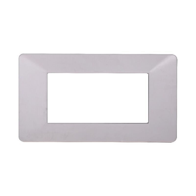 foto del prodotto ettroit placca serie starlight, 4 moduli, plastica, bianca, compatibile con serie vimar plana ev83401