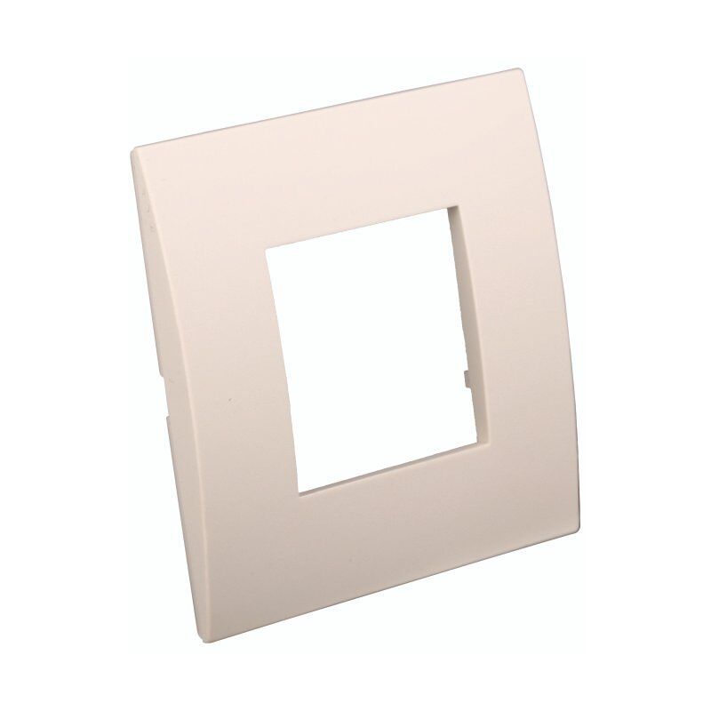 foto del prodotto ettroit placca serie venus, 2 moduli, plastica, sabbia, compatibile con serie vimar ark va83209