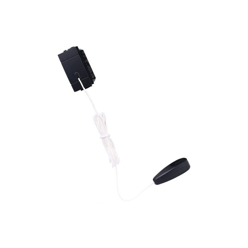 foto del prodotto ettroit pulsante unipolare tirante a corda 1p 16a 250v compatibile bticino livinglight colore nero