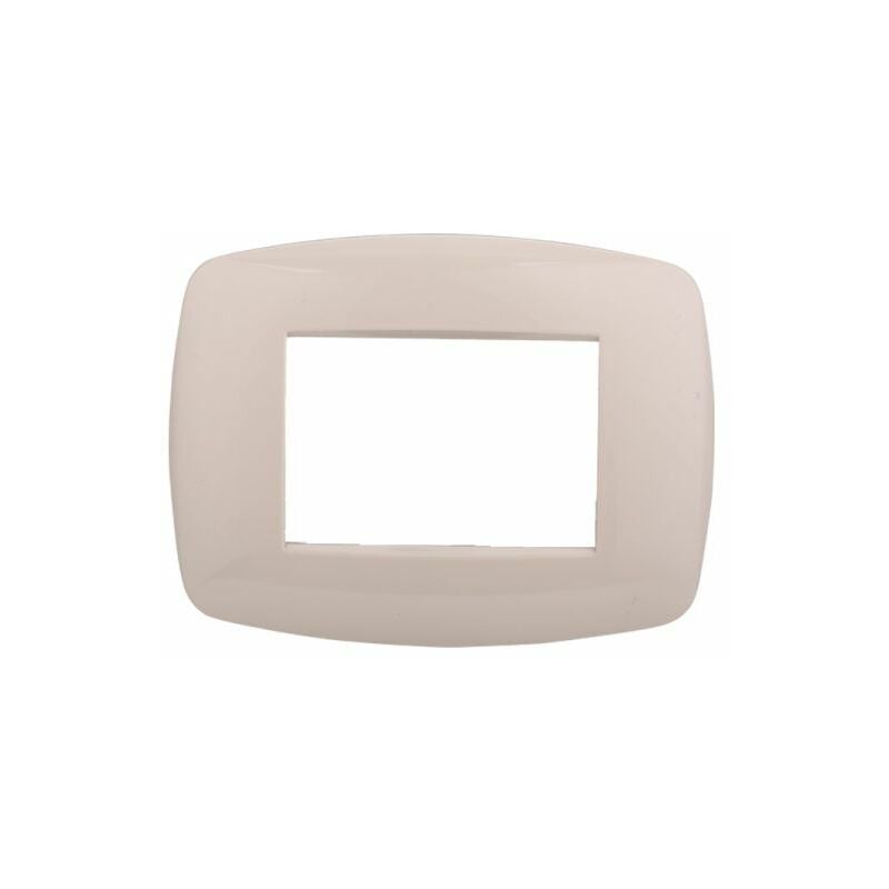 foto del prodotto ettroit serie space placca 503 3p moduli slim sabbia compatibile living ln87309