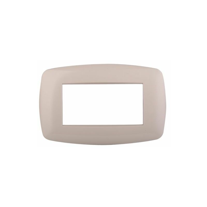 foto del prodotto ettroit serie space placca 504 4p moduli slim sabbia compatibile living ln87409