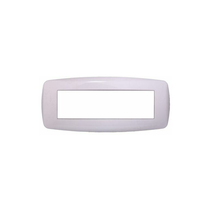 foto del prodotto ettroit serie space placca 506 7p moduli slim bianco compatibile living ln87701