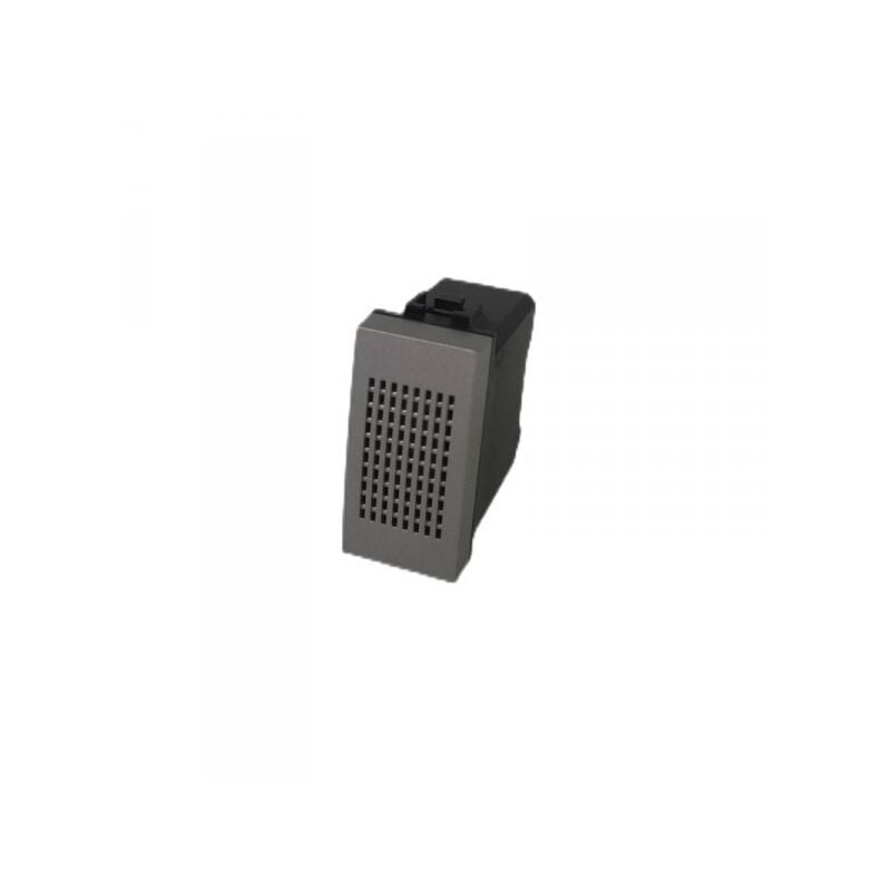 foto del prodotto ettroit suoneria bronzo 12v 6a colore grigio compatibile con bticino living nt4351 12