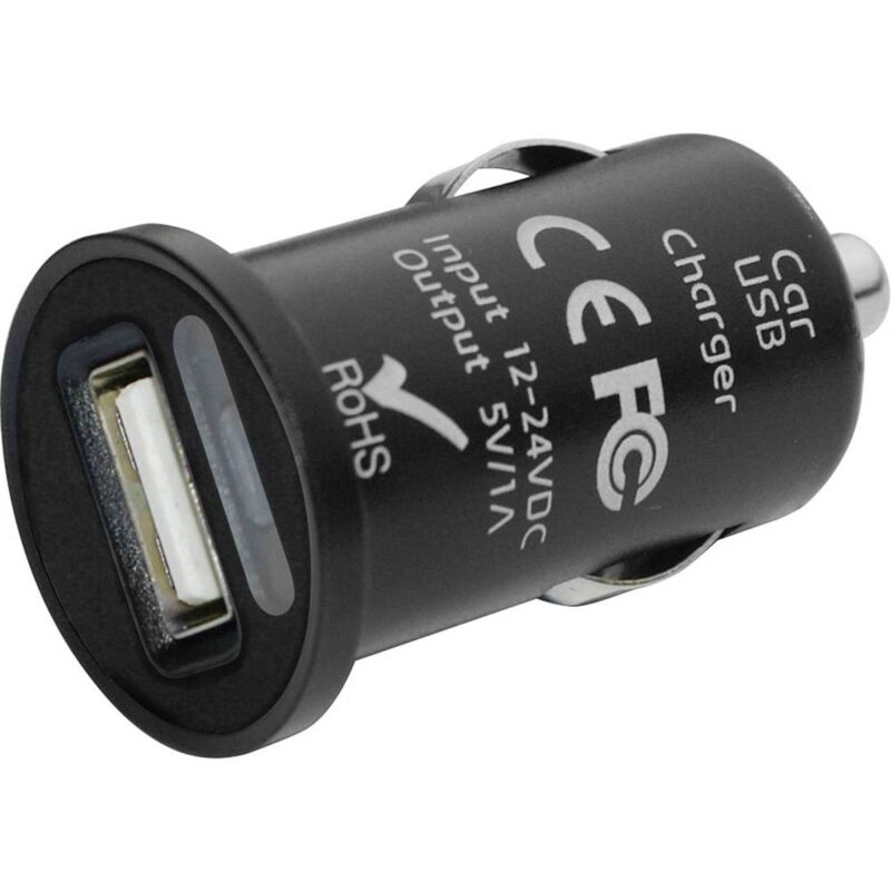 foto del prodotto eufab adattatore mini usb portata massima corrente 1 a adatto per dettagli universale 12 v a 5 v, 24 v a 5 v