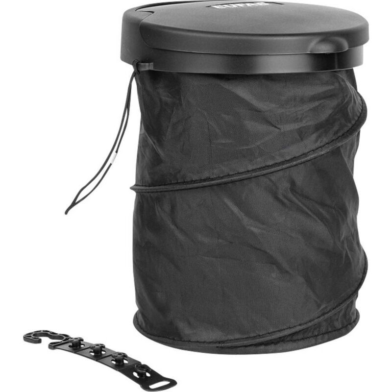 foto del prodotto eufab garbage bucket foldable 17526 bidone della spazzatura 4 l x a 160 mm x 205 mm nero 1 pz.
