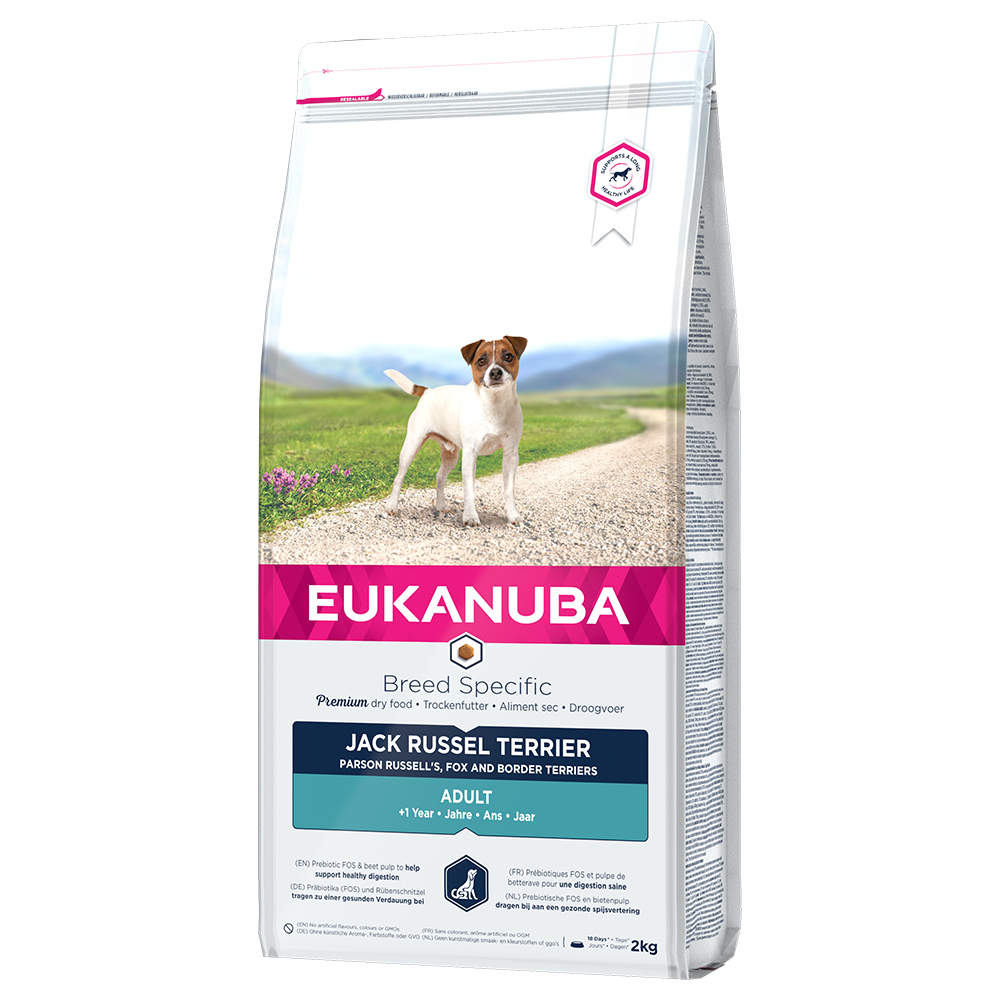 foto del prodotto eukanuba adult breed specific jack russell terrier crocchette per cani 2 kg