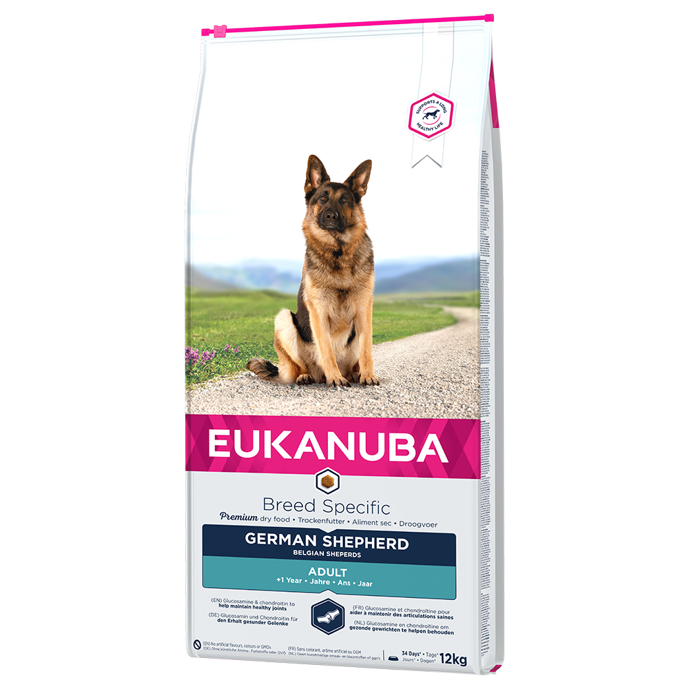 foto del prodotto eukanuba adult breed specific pastore tedesco crocchette per cani - set 2 x 12 kg