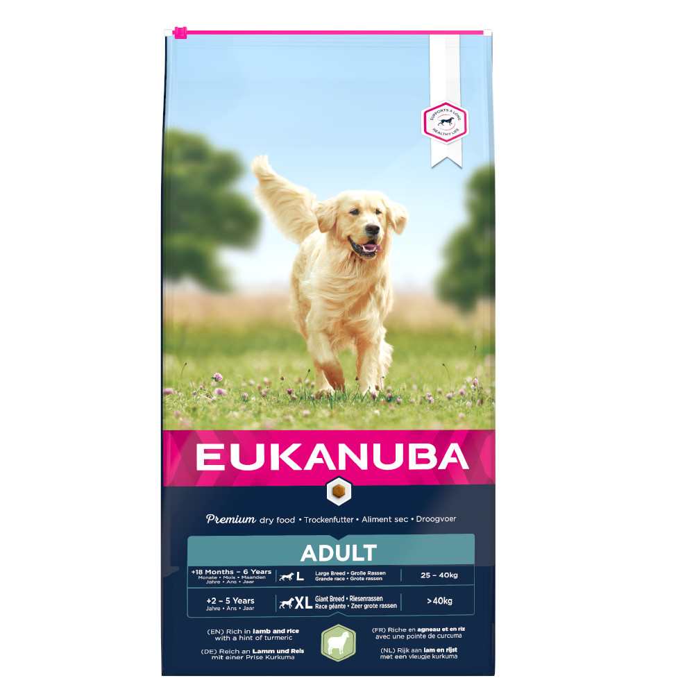 foto del prodotto eukanuba adult large breed agnello riso 12 kg