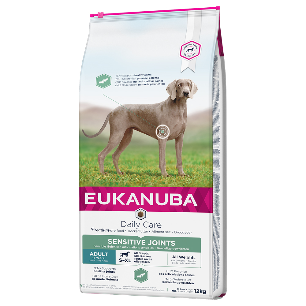foto del prodotto eukanuba daily care adult sensitive joints crocchette per cani 12 kg