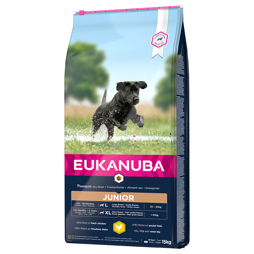 foto del prodotto eukanuba junior large breed pollo 15 kg