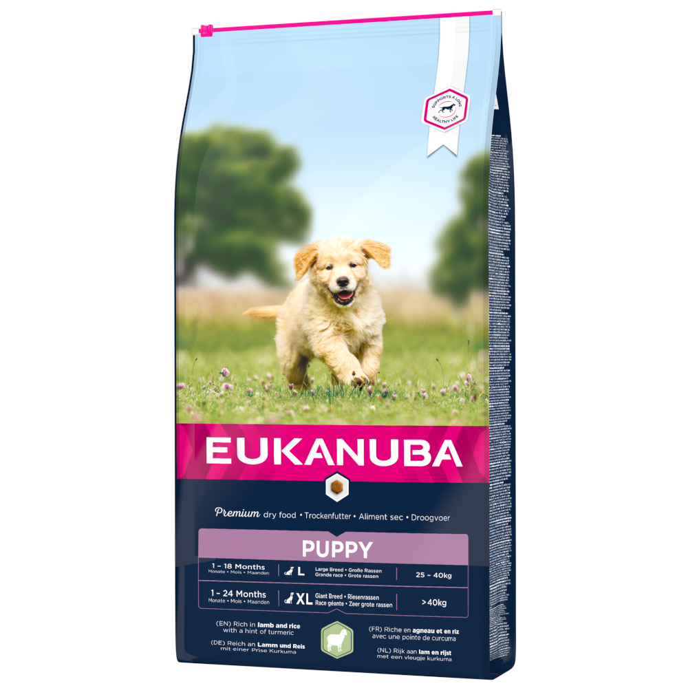 foto del prodotto eukanuba puppy large giant breed agnello riso 12 kg