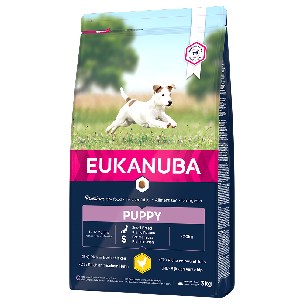 foto del prodotto eukanuba puppy small breed pollo 3 kg