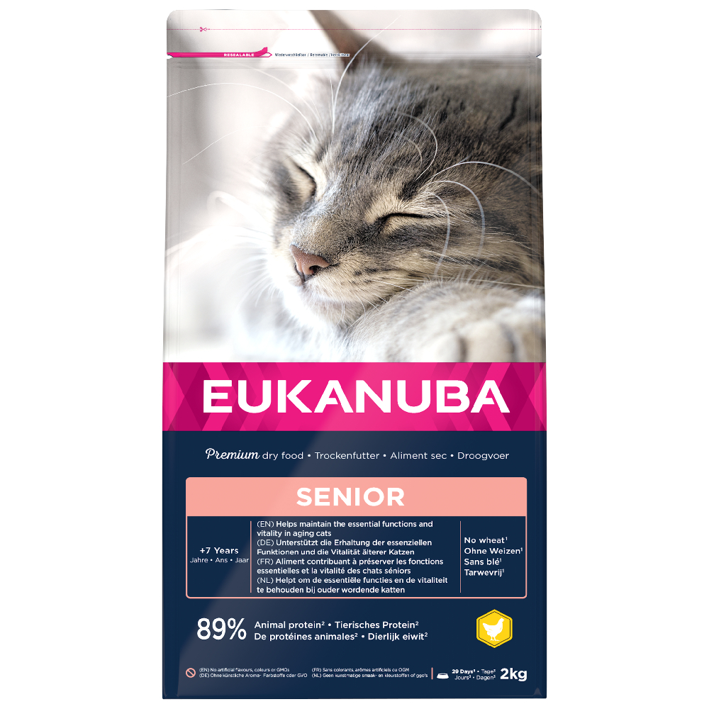 foto del prodotto eukanuba senior top condition 7 crocchette per gatti 2 kg