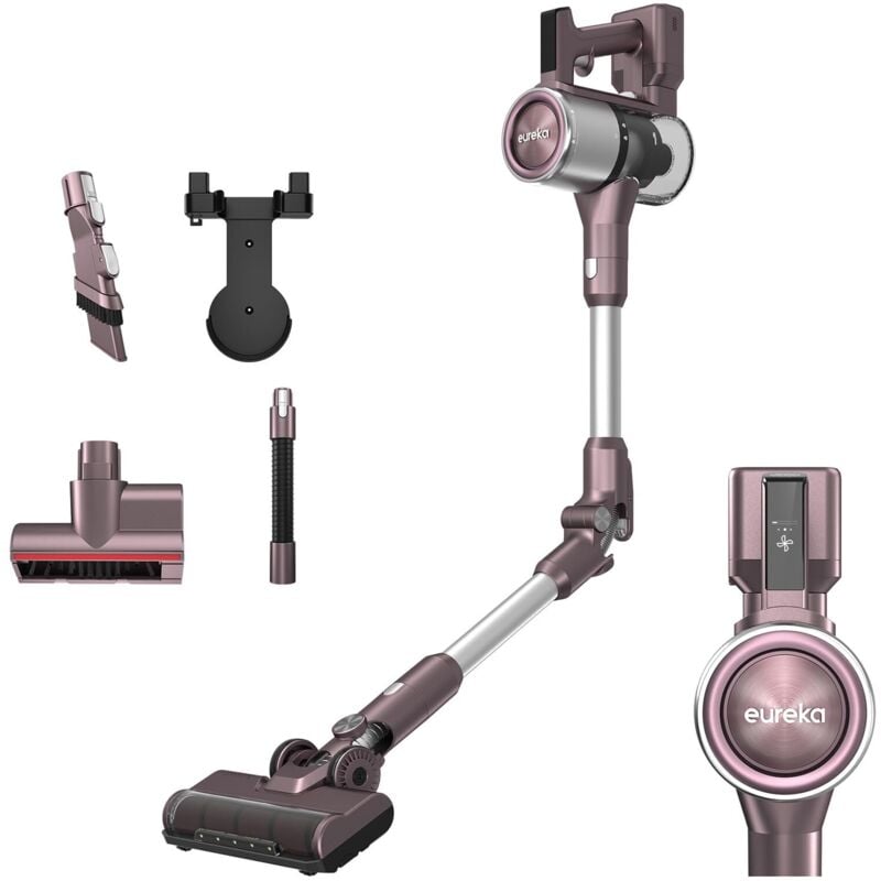 foto del prodotto eureka ak10 pro aspirapolvere senza fili, 29kpa motore bldc potente da 450w, scopa elettrica con display led, tubo flessibile, 60 minuti di