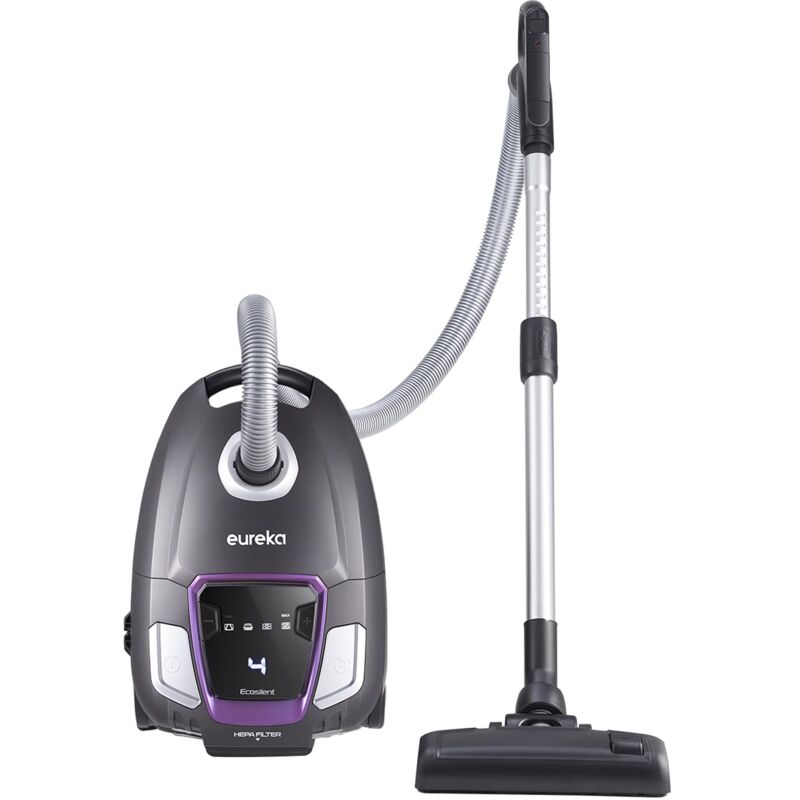 foto del prodotto eureka nen300 aspirapolvere con sacco, aspirapolvere potente 700w, 62 db a super silenzioso aspirapolvere a traino con filtro igienico, bocchetta