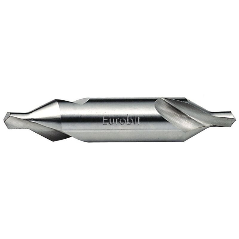 foto del prodotto eurobit 7500 punta da centro a 60 in acciaio hss, acciaio, 2.5 mm