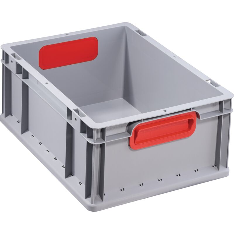 foto del prodotto eurobox trasmissione maniglia 417,400x300x170mm chiuso., grigio rosso
