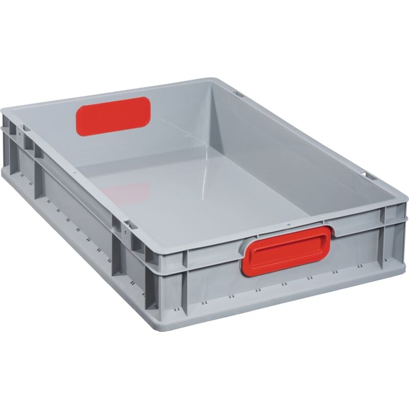 foto del prodotto eurobox trasmissione maniglia 612,600x400x120mm chiuso., grigio rosso