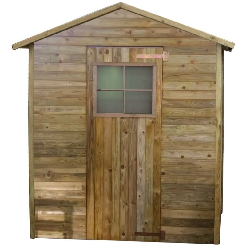 foto del prodotto eurobrico casetta in legno da giardino felicia in pino impregnato 199x154x217 cm
