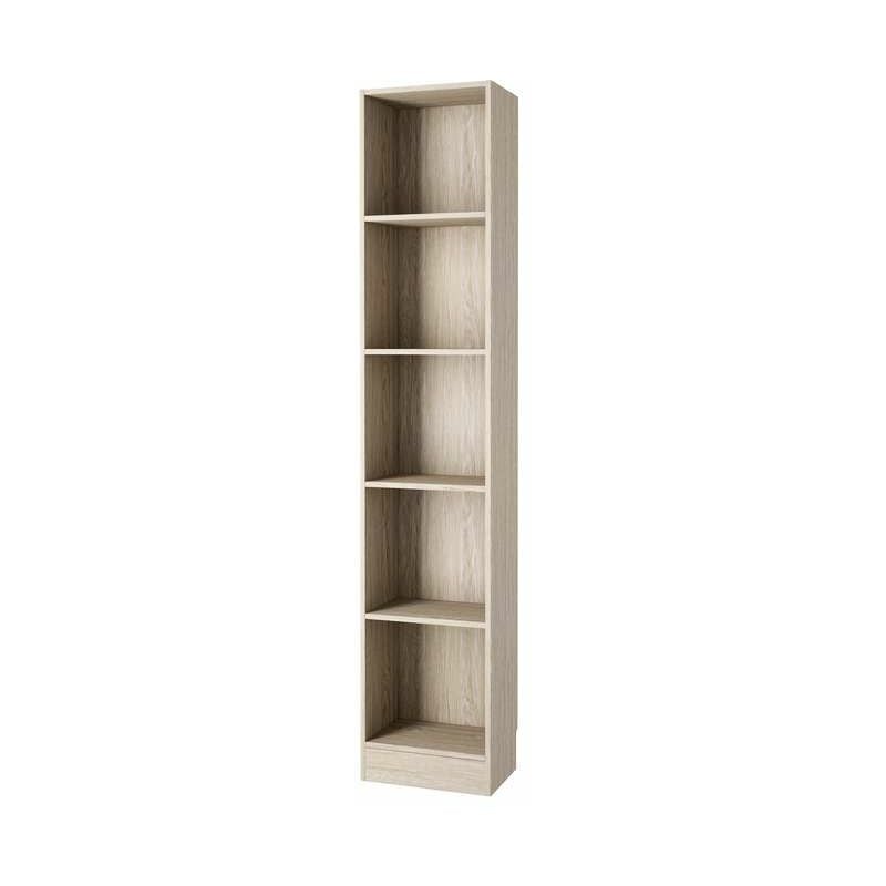 foto del prodotto eurobrico libreria con 4 ripiani tinta quercia 40.6x26.7x204 cm
