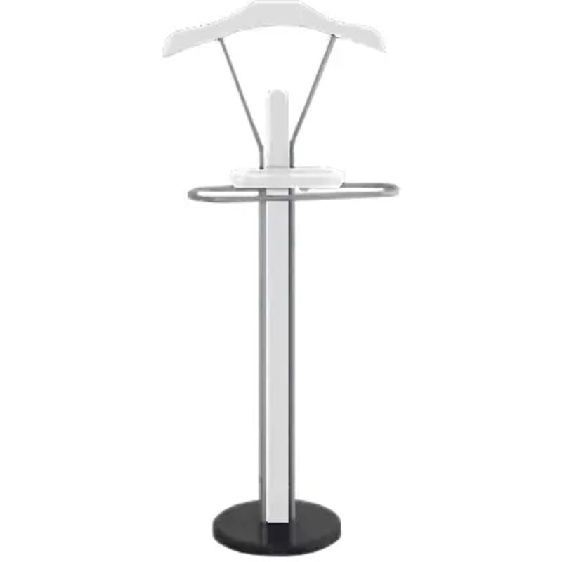 foto del prodotto eurobrico portabiti in metallo bianco 30x118 cm