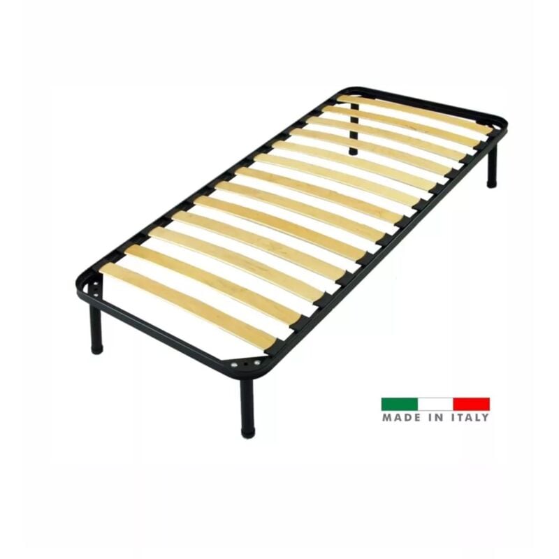 foto del prodotto eurobrico rete singola con 13 doghe in legno 80x190 cm