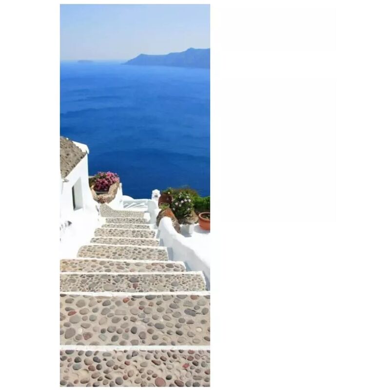foto del prodotto eurobrico rivestimento per porta santorini, 83x210 cm