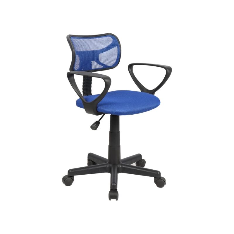 foto del prodotto eurobrico sedia ufficio blu spot2 con braccioli, 54x87x44 cm