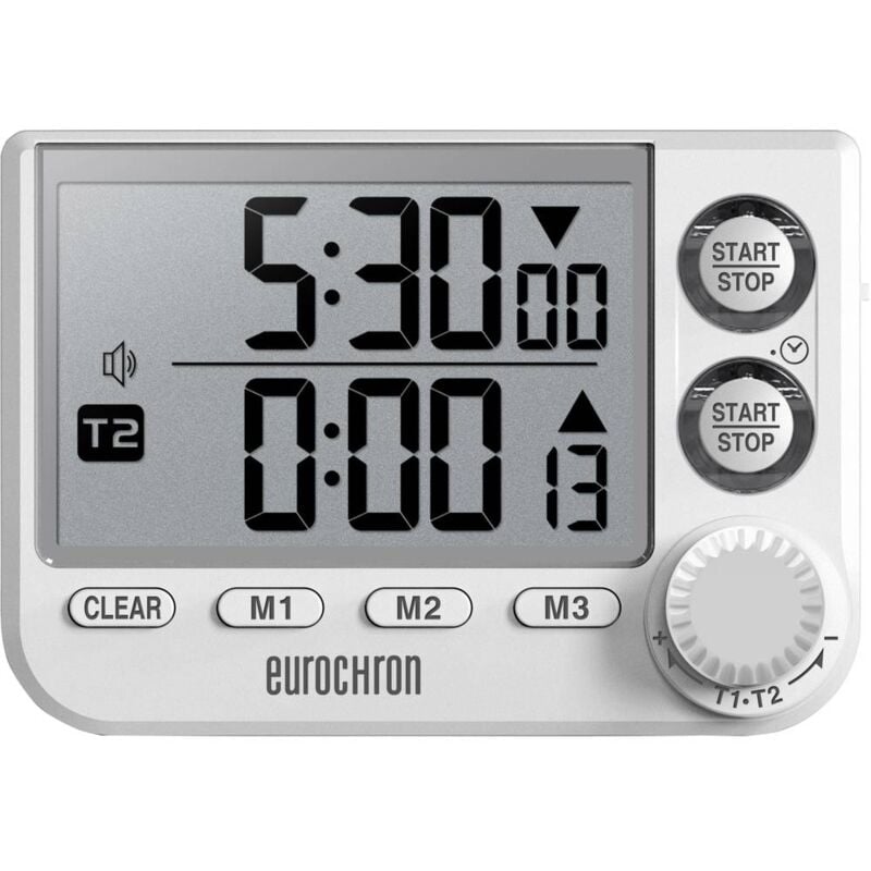 foto del prodotto eurochron edt 8002 timer bianco digitale