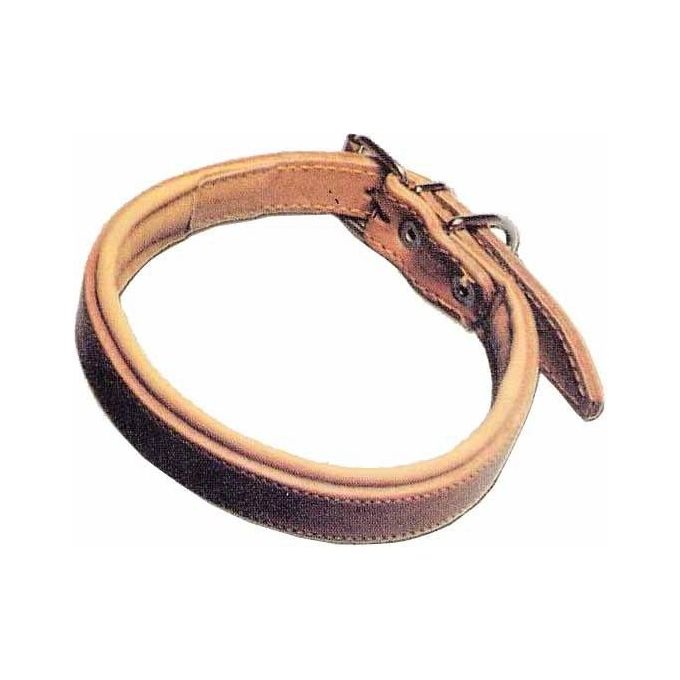 foto del prodotto eurocuoio collare cani cuoio imbottito mm 35 cm 65