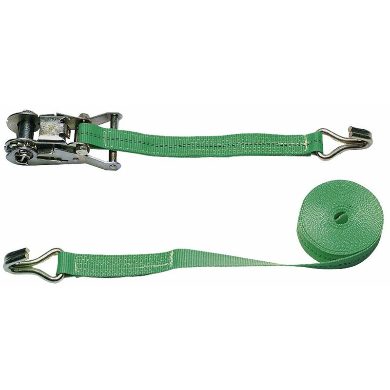foto del prodotto eurofarm 3712 cinghia di ancoraggio in due pezzi, 6 m 25 mm, in blister, verde